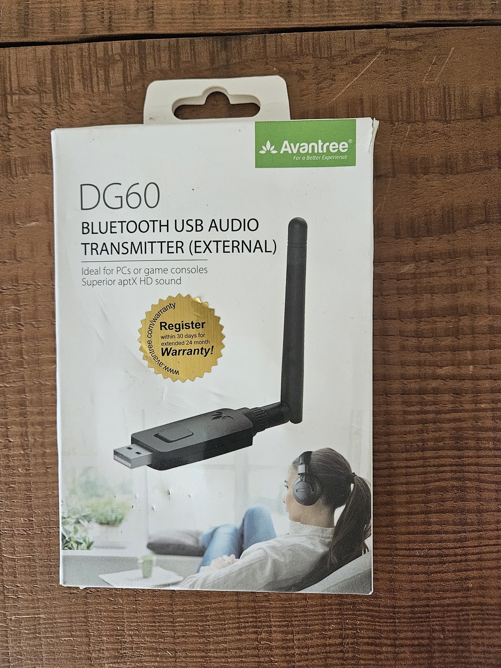 Avantree DG60 Long Range Bluetooth 5.0 USB Audio Transmitter – New
